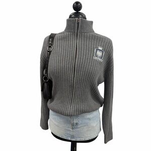 NWT Hollister Ribbed Zip Up Sweater Small